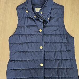 Michael Kors Navy Blue Quilted Puffer Vest.